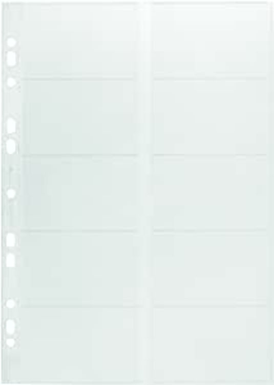 Picture of 48X-Punched Pockets For Business Cards A4 Pkt X10